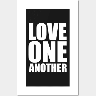 John 13:34 Love One Another Large Typography Posters and Art